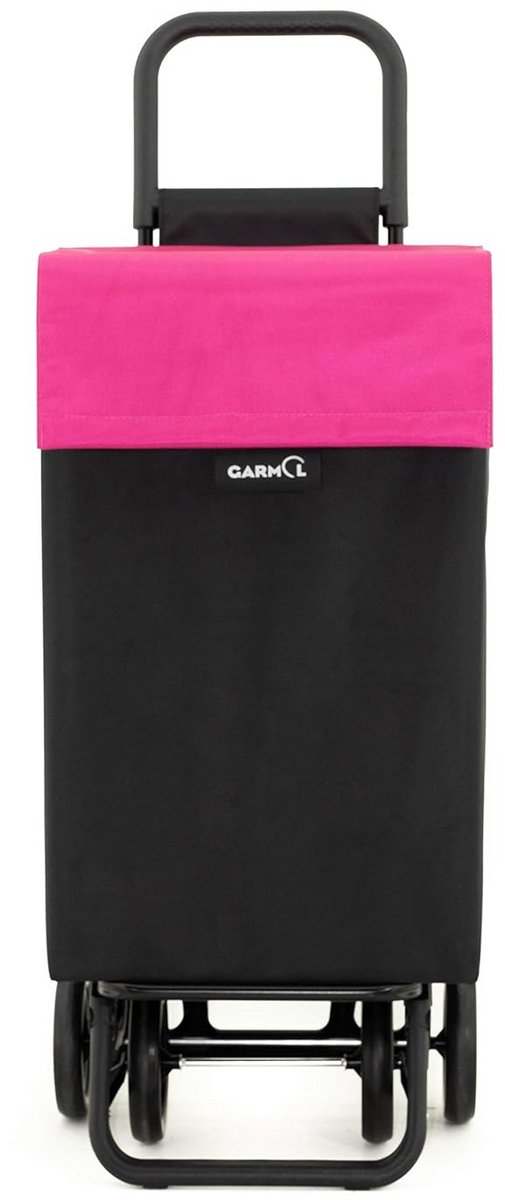 Boodschappentrolley Zwart en Fuchsia 48 Liter