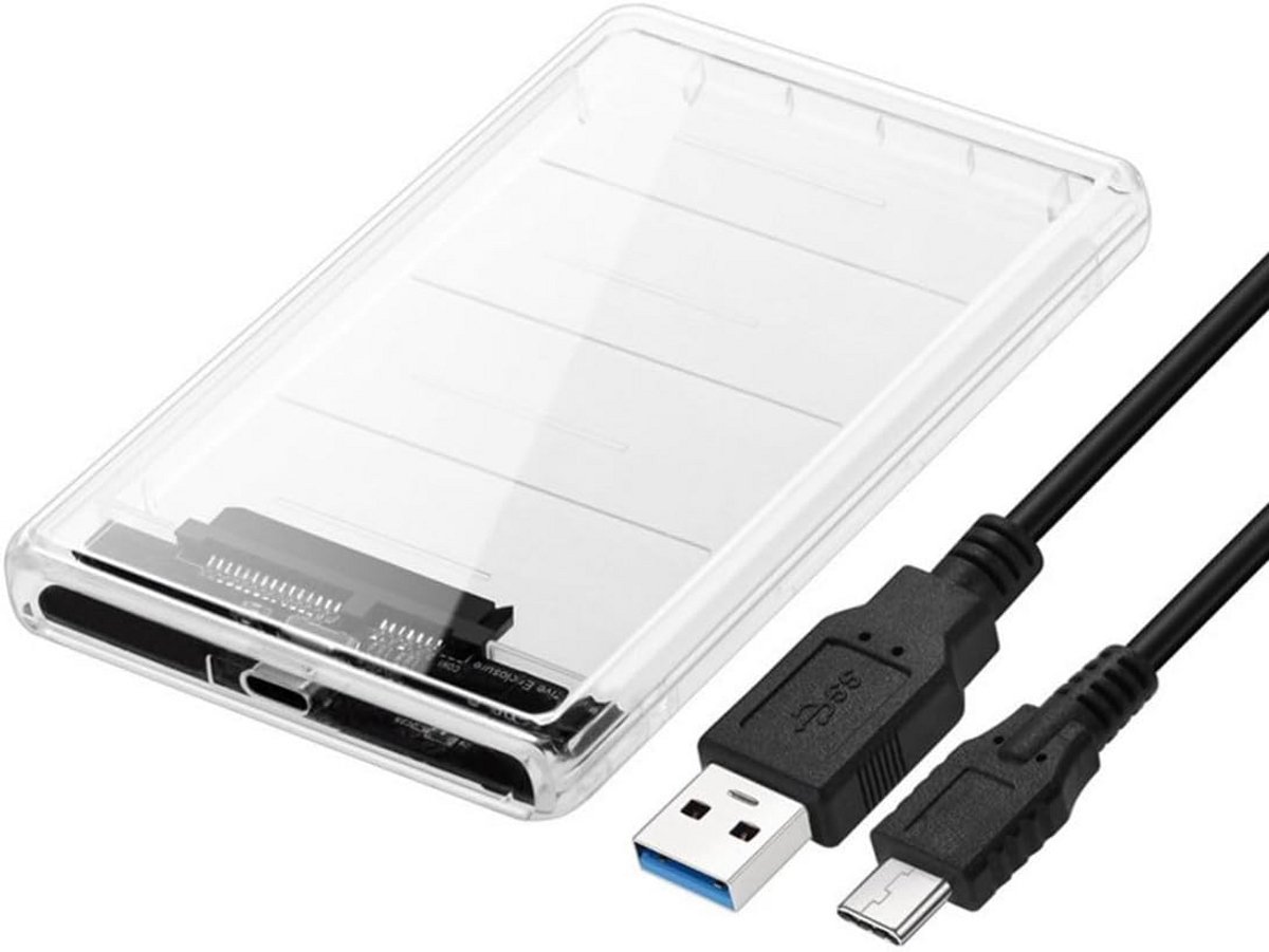 Externe Behuizing USB-C naar 2.5 inch SATA SSD/HDD voor Laptop PC