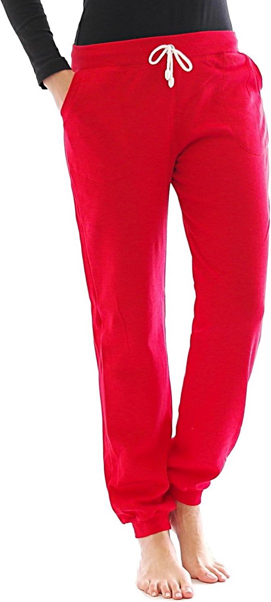 Comfortabele Katoenen Joggingbroek voor Dames - Fleece Gevoerd en Yogabroek