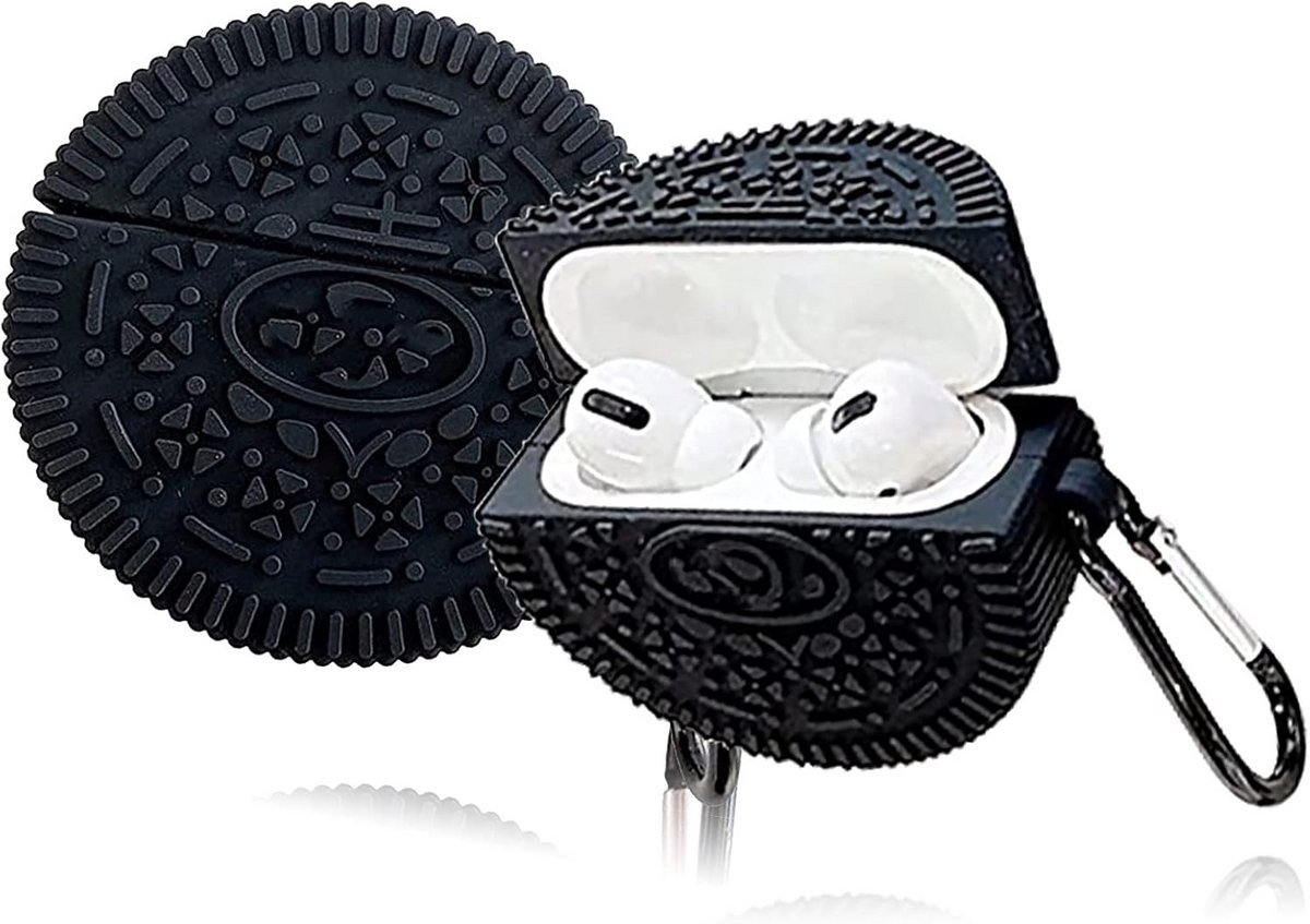 Leuke Siliconen Hoesje voor AirPods 1 & 2 - Schokbestendige 3D Voedsel Cover