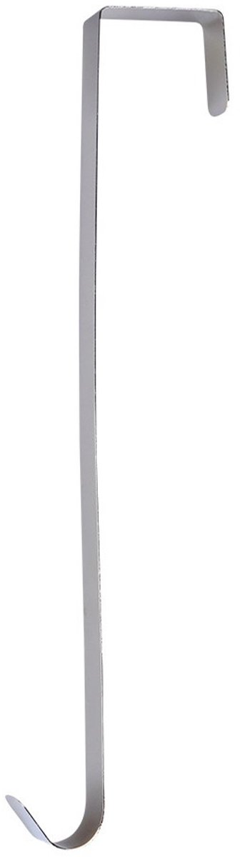 Christmas Decoration kerstkrans deurhanger - zilver - 29,5 cm - metaal - krans ophangen - haak – foto 8