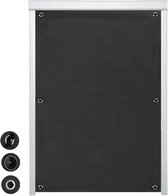 Verduisteringsgordijn - Verduisteringsdoek - Polyester - Met 7 zuignappen - Zonder boren - Draagbaar - Verduisterende zonwering - Zonwering voor Ramen - Thermisch geïsoleerd - Geschikt voor dakraam, slaapkamer, tuin, auto - 60*93 cm - zwart