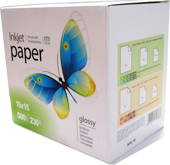 100 Blatt 10x15cm 230g/m² Fotopapier HGlossy+wasserfest von EtikettenS 100 Blatt 10x15cm 230g/m² Fotopapier HGlossy+wasserfest von EtikettenS