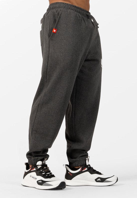 Gorilla Wear Classic Oversized Sweatpants - Donkergrijs Gemeleerd - XL van Gorilla Wear — afbeelding 5