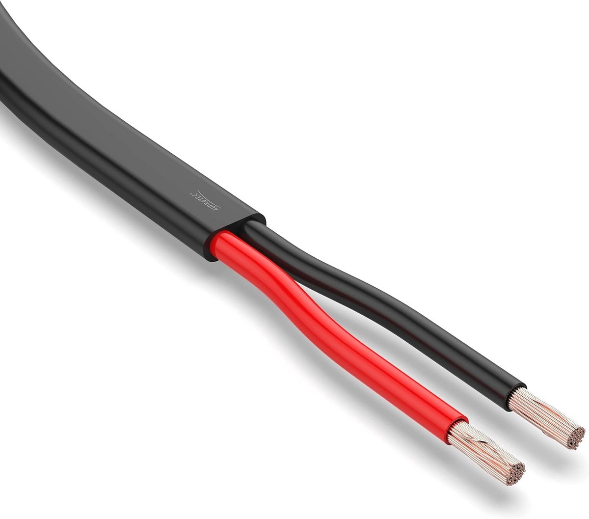 Platte Autokabel 2-aderig 1.5mm² - Flexibel Voertuigkabel voor Trailer en Installatie (5 Meter)