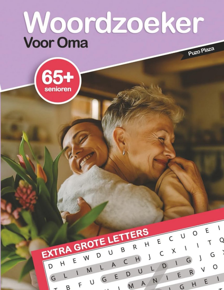 Groot Letter Woordzoeker Puzzelboek voor Senioren - 55 Puzzels met Meer dan 1100 Woorden