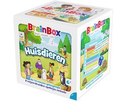 Asmodee educatief kaartspel BrainBox Huisdieren voor kinderen.