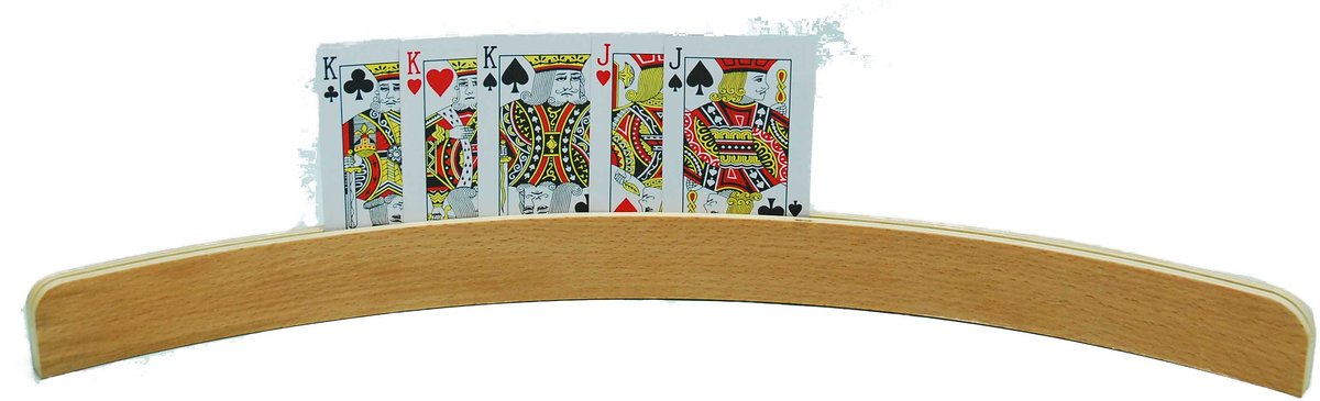 Kaartenlat 50 cm.gebogen blank multiplex