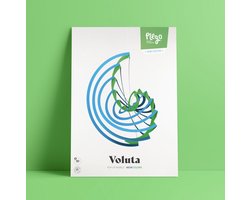 Plego 3D Design Papieren Figuur Mobile Collection “VOLTA ”| Papierdecoratie voor kinderen en volwassenen - DIY Pakket - POP-UP Pappiermobile in vibrant Neon Colors | Skill: