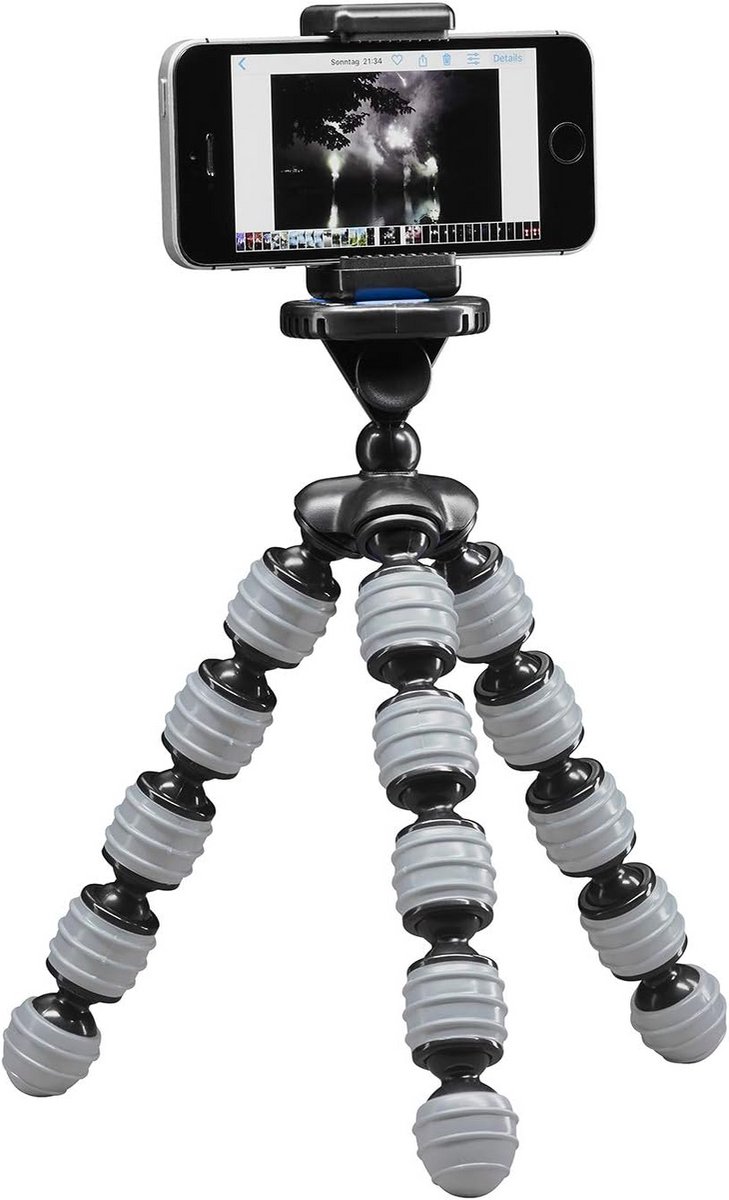 Flexibele Mini-Statief met Smartphonehouder voor Foto en Video