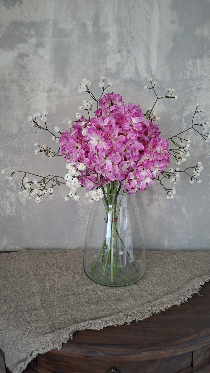 Hyacinten kunst boeket fuchsia
