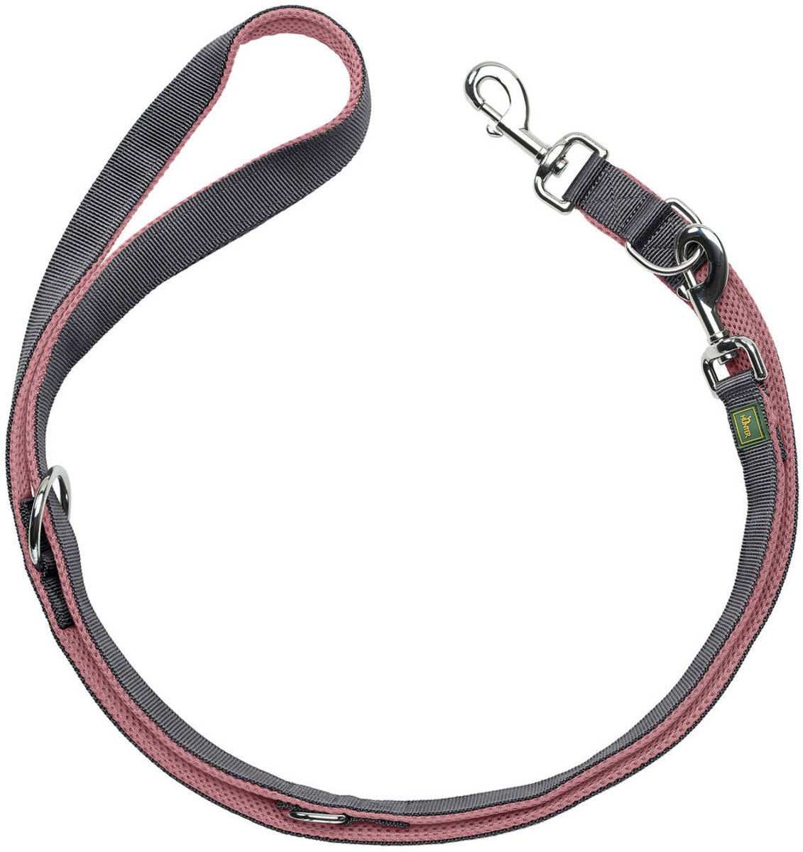 Hunter Hondenriem Maldon Roze 2 m x 15 mm Verstelbaar