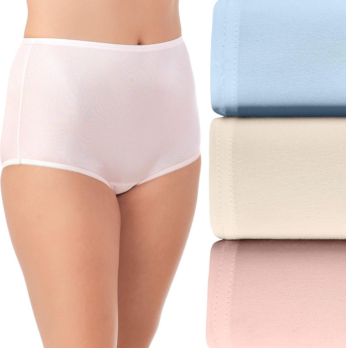 Hoog Taille Ondergoed Slip voor Dames Volledige Bedekking