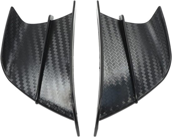 Kuip Luchtgeleiders Zijvleugels voor Motorfiets, Carbon Windvleugels voor Aerodynamica - Set van 2 - Voorruit Zijkap Schild - Geschikt voor Verschillende Modellen