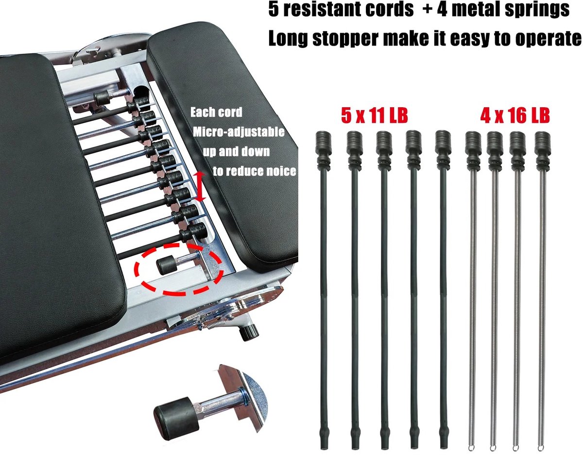 Norvia Pilates Board Inklapbaar Fitnessapparaat voor Thuis - afbeelding 2