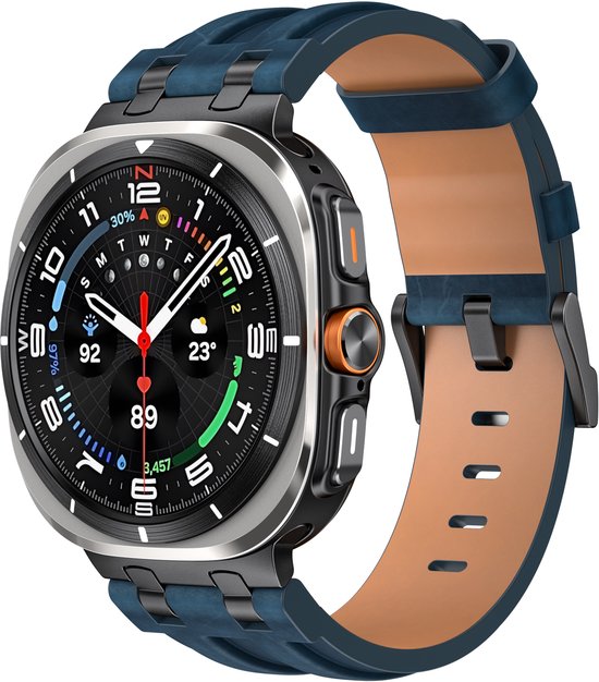 Strap-it Solide leren bandje geschikt voor Samsung Galaxy ...
