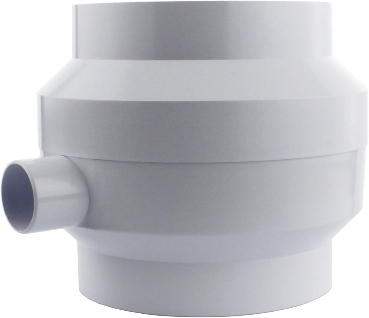 Condenswaterafscheider voor Ventilatiebuis Ø 100/125 mm - Waterafscheider Pijp Kwaliteit ASA Kunststof