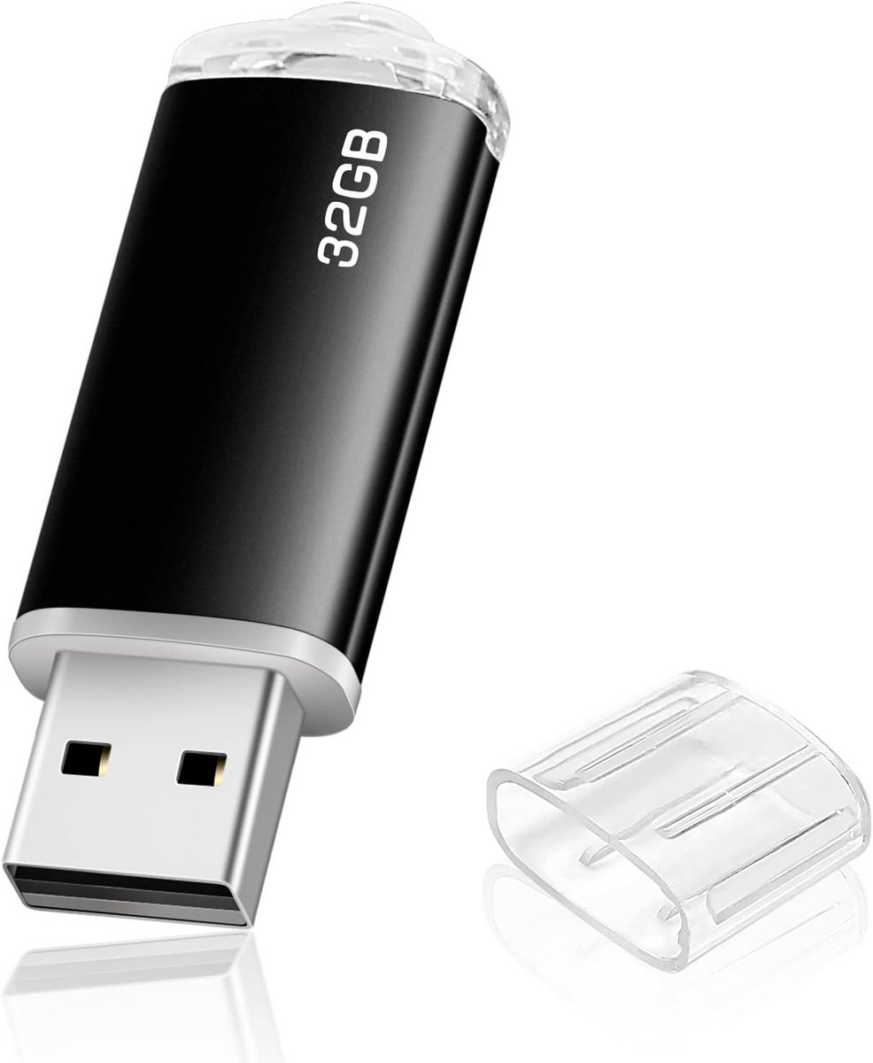 Snelle USB-stick 32GB Zwart – Betrouwbaar Geheugen voor Dataoverdracht