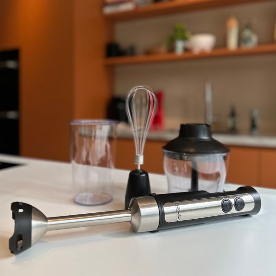 Bourgini Staafmixer Set met Frosti Bits Vershoudbakjes– Soep en Saus Prep set - 2 Siliconen Meal Prep Bakjes en 4-delige Staafmixer Set van Bourgini — afbeelding 5