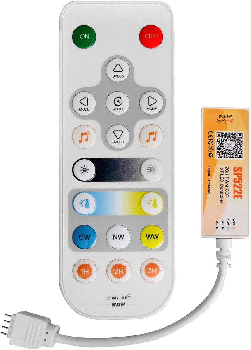 V-TAC LED-stripverlichting - Accessoires - Slimme afstandsbediening - CREE