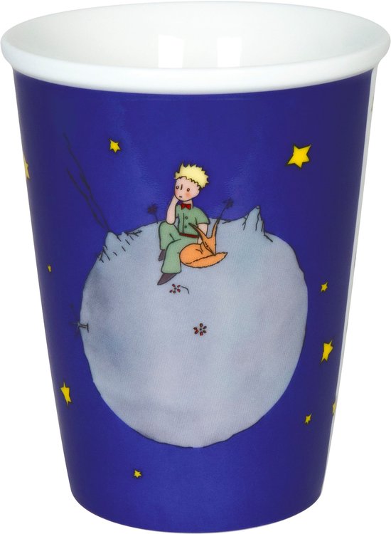 Könitz Coffee to go Mok Little Prince, beker, koffiemok, porselein, donkerblauw, 380 ml, 1111622633