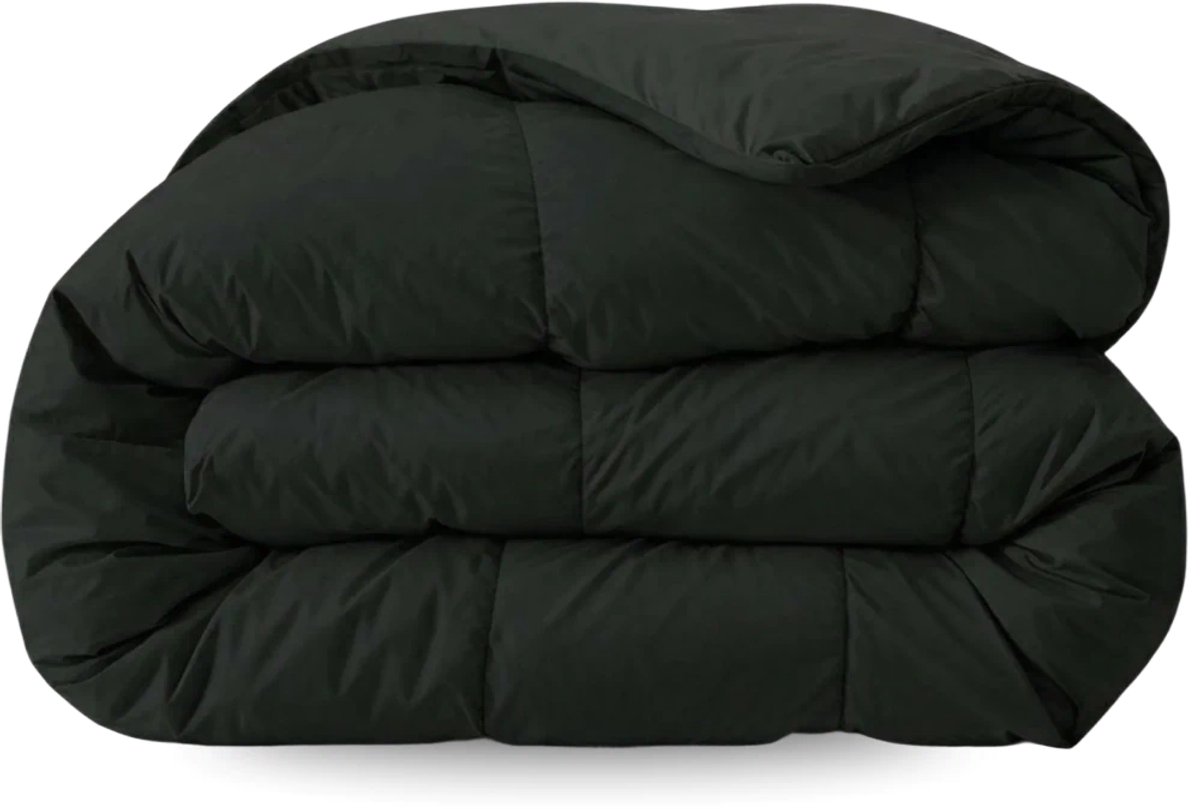 Zelesta Comfort Uni Dekbed zonder overtrek - Wasbaar Hoesloos dekbed - Met vaste overtrek - 2 in 1 - Zwart - 240x200cm