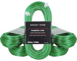 Extra Sterke Drooglijn met Stalen Kern - 60 Meter, Universeel voor Tuin en Camping