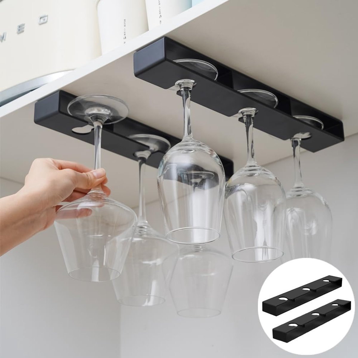 Wijnglazenhouder - Wijnglazenrek - Ophangrek Wijnglazen - Wijnglashouder - Glazenrekje