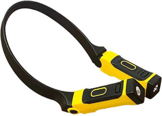 Oplaadbare neklamp voor handsfree verlichting - geschikt voor monteurs, kamperen, doe-het-zelfprojecten en lezen. — afbeelding 5