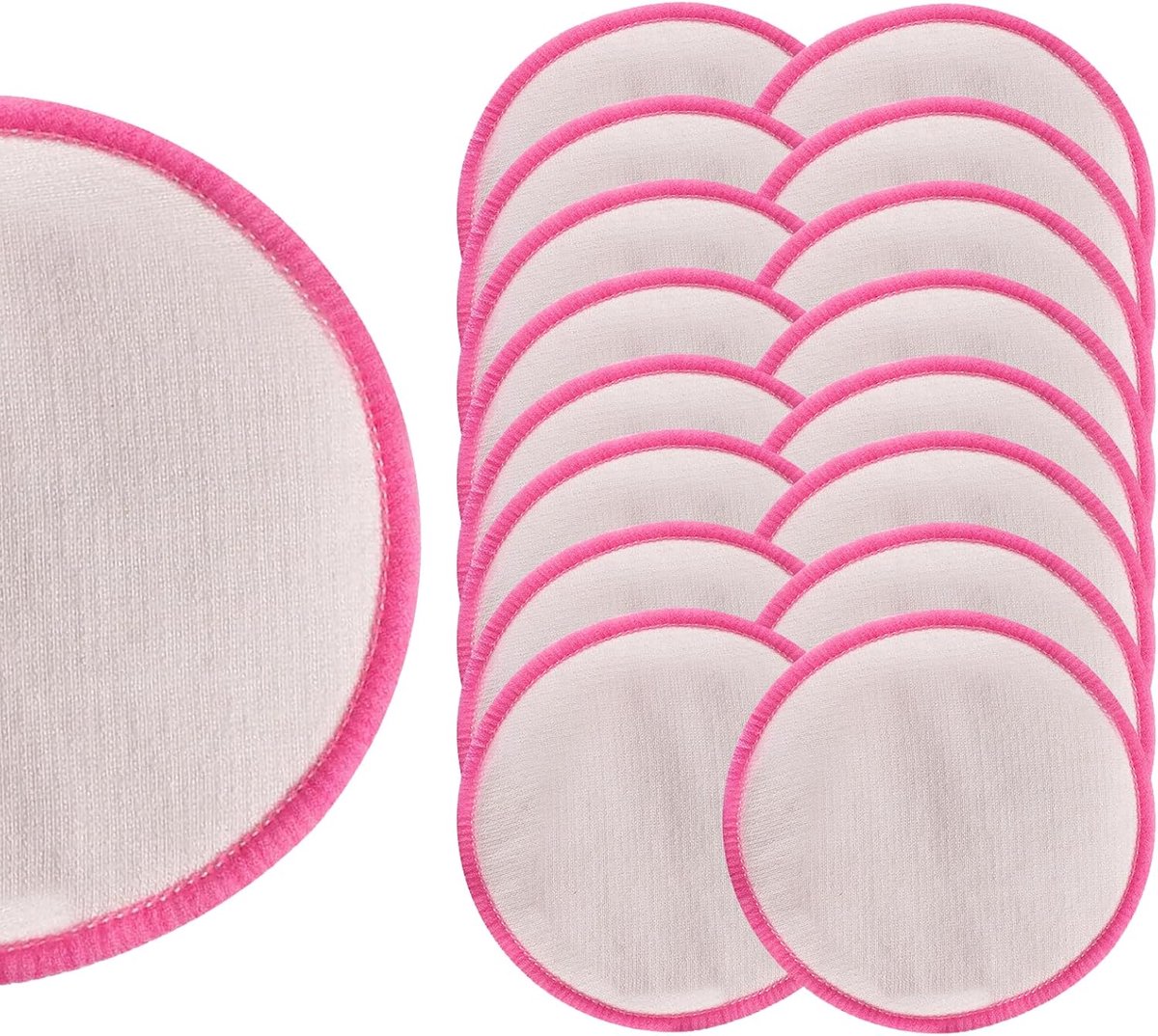 6x Wasbare Make-up Discs - Herbruikbare Bamboo & Katoen Voetjes voor Gezichtsreiniging