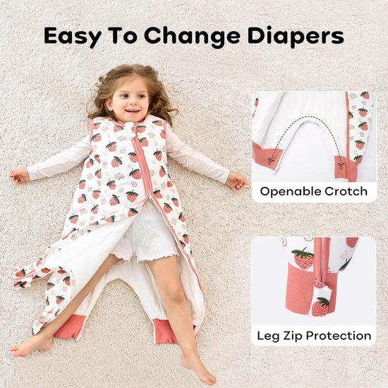 Set van 2 Baby Slaapzakken met Voeten 1.5 TOG Winter 18-36 Maanden 80 cm van Merkloos — afbeelding 2