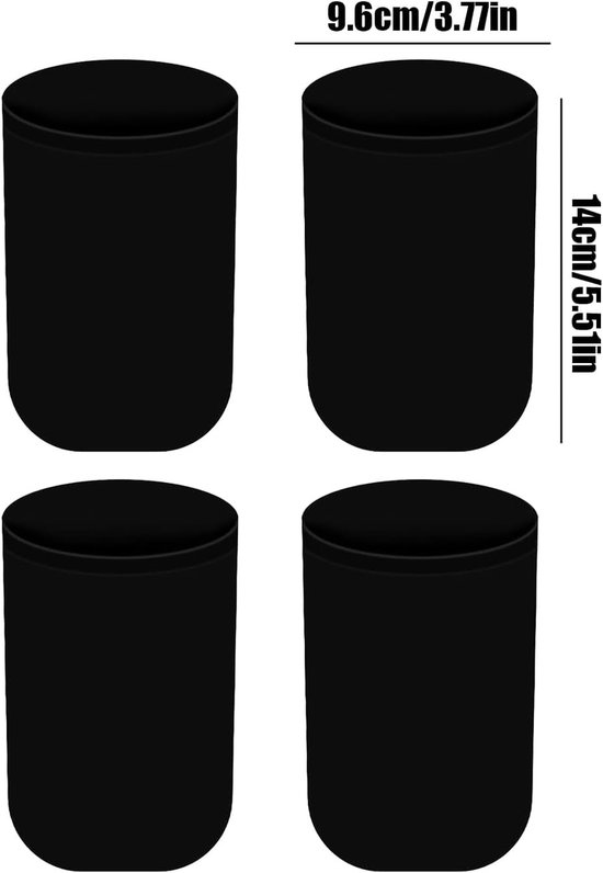 Generisch ommanteling, set van 4 afdekkingen, ondoorzichtige beschermers, geschikt voor 710 milliliter en 946 milliliter jerrycan, hydrocultuur, tuinbouw, kieming van Merkloos	 — afbeelding 5