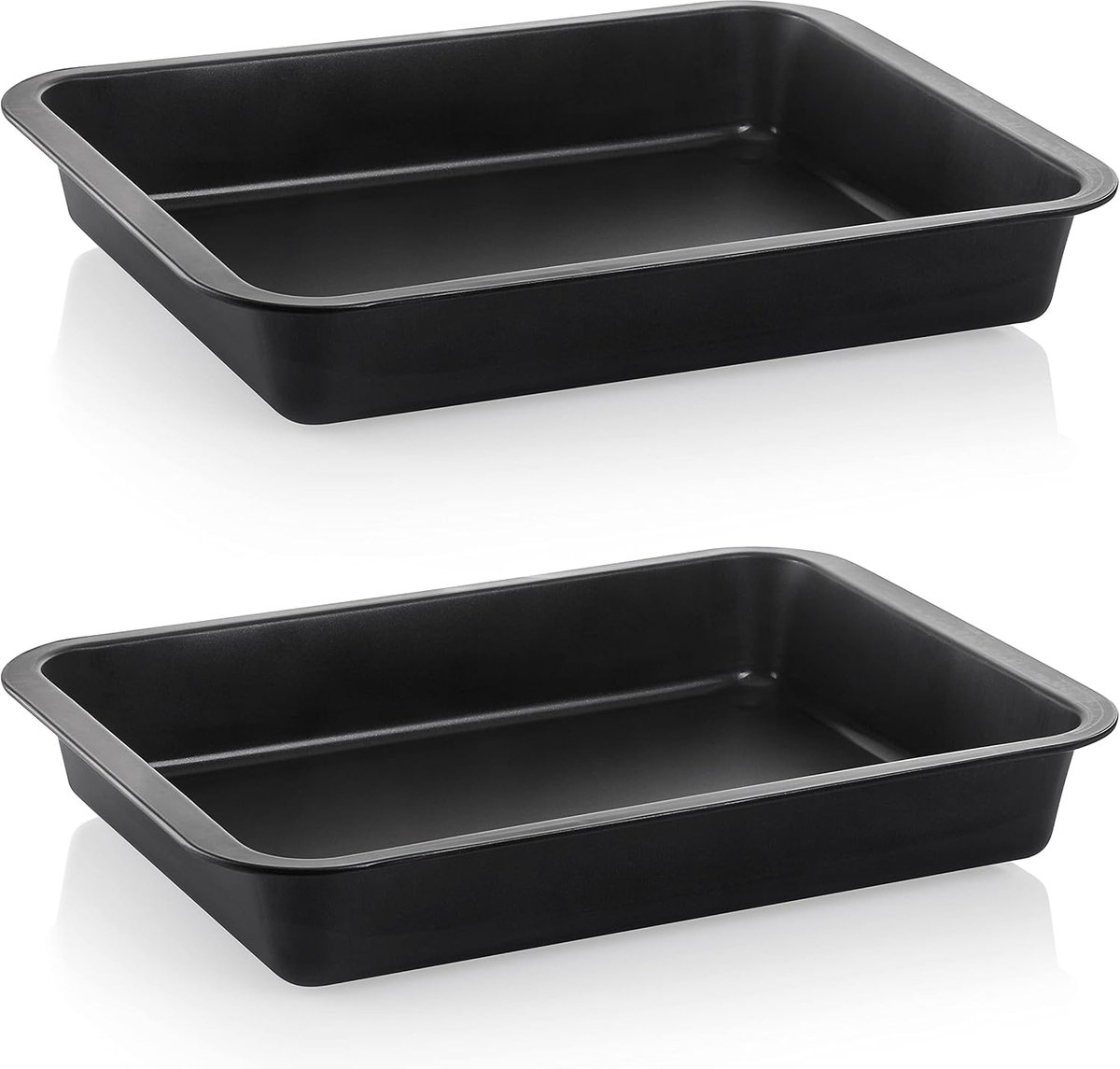 Set van 2 Ovenschalen Groot en Diep met Antiaanbaklaag