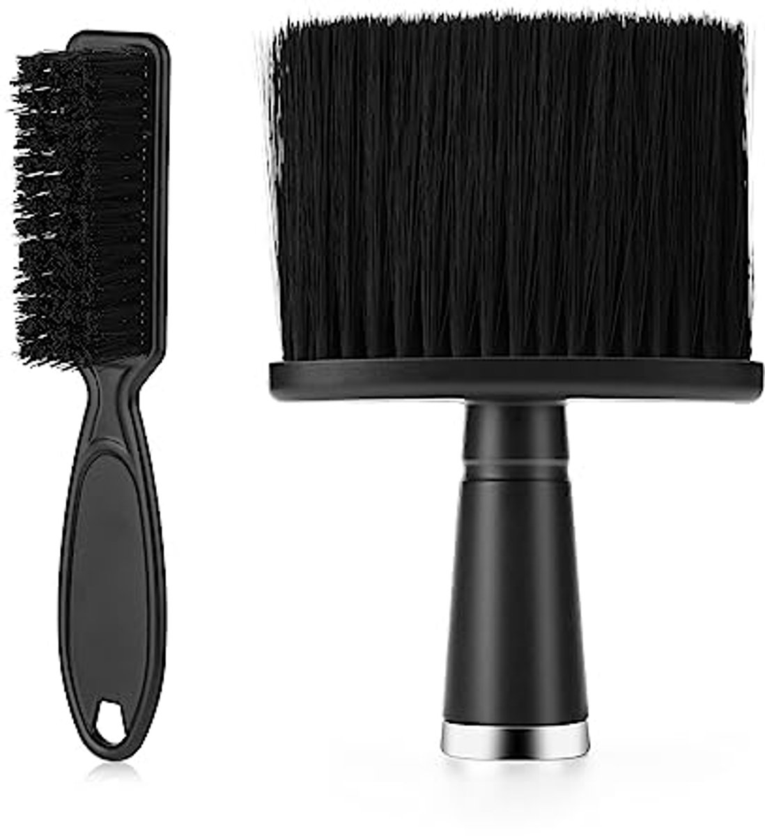 Haarpinsel Set - Friseur Nacken Bürste met Plastieken Grip - Zachte Barbierbürst voor Haarreiniging