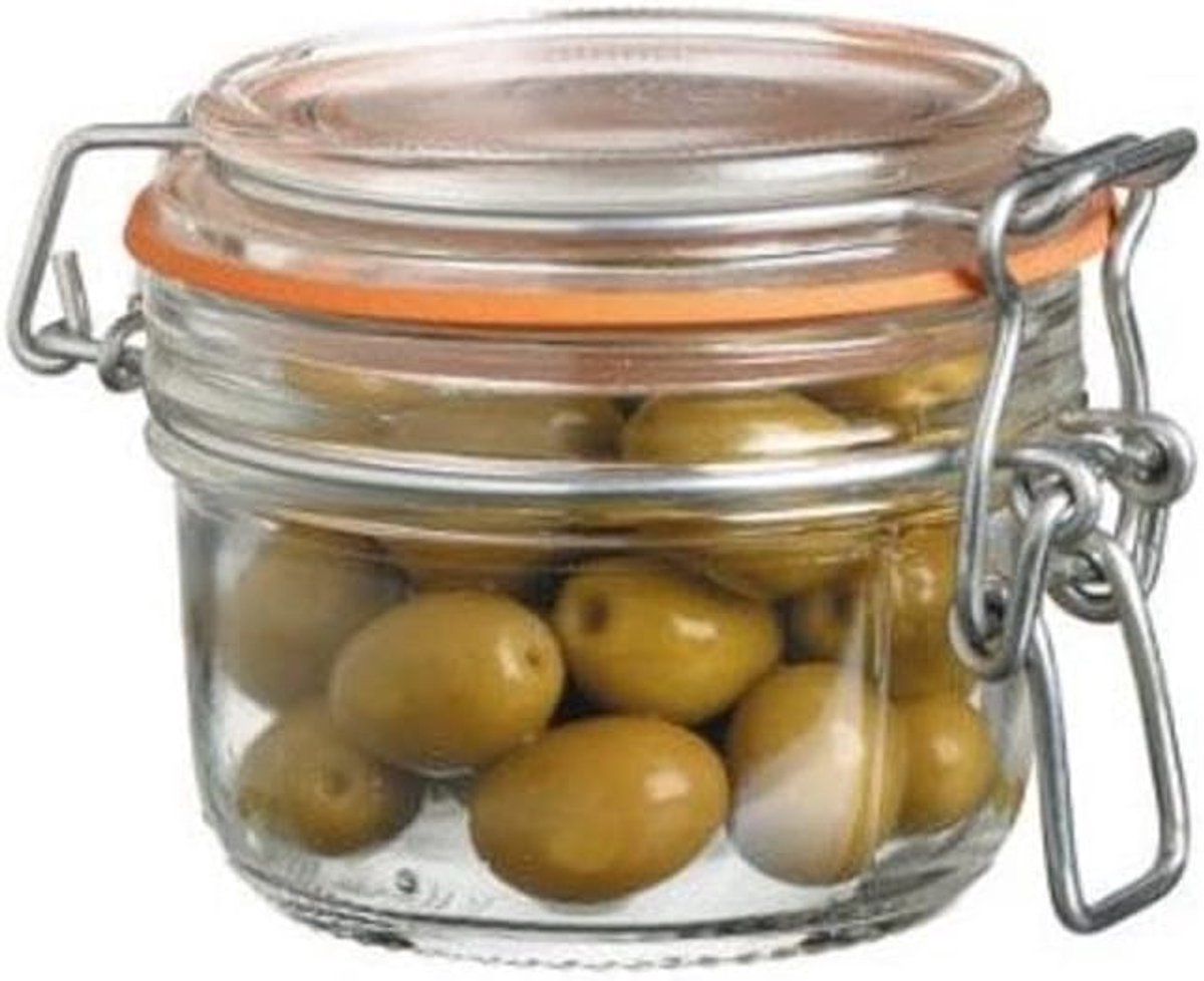 Glazen Potjes met Luchtdicht Deksel - 125 ml - Ideaal voor Bewaren en Inmaken
