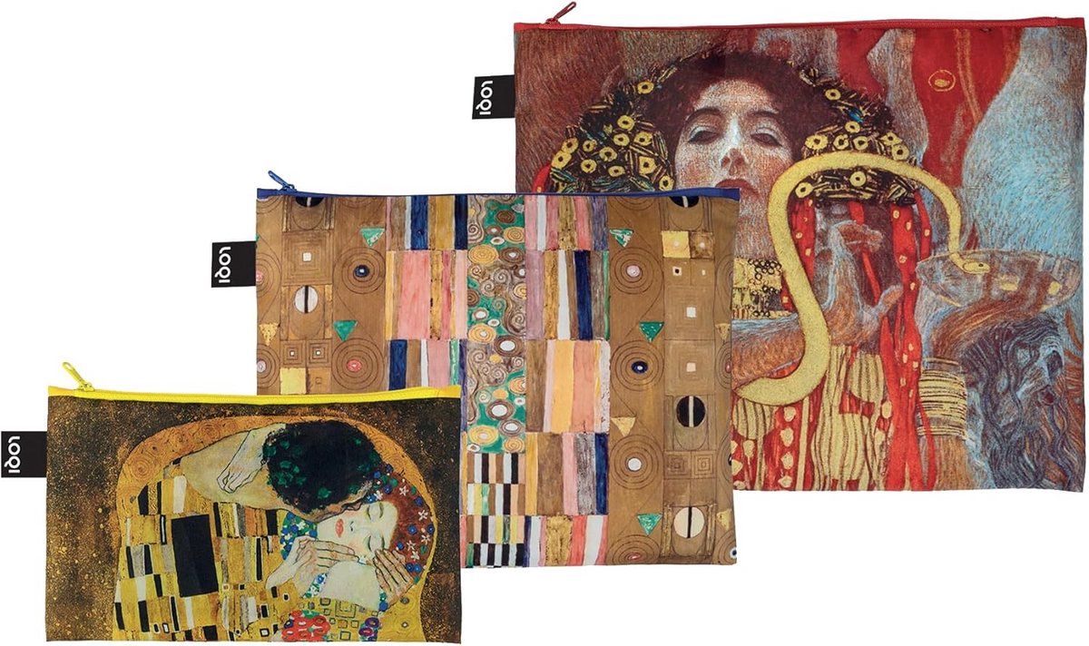 Duurzame Herbruikbare Tas met Ritssluiting en Kunstprint