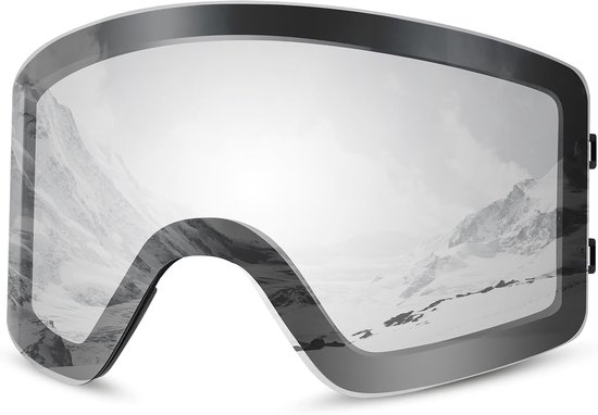 Magnetische Skibril met Verwisselbare Lens - UV400 Anti-Condens Sneeuwbril voor Skiën en Snowboarden
