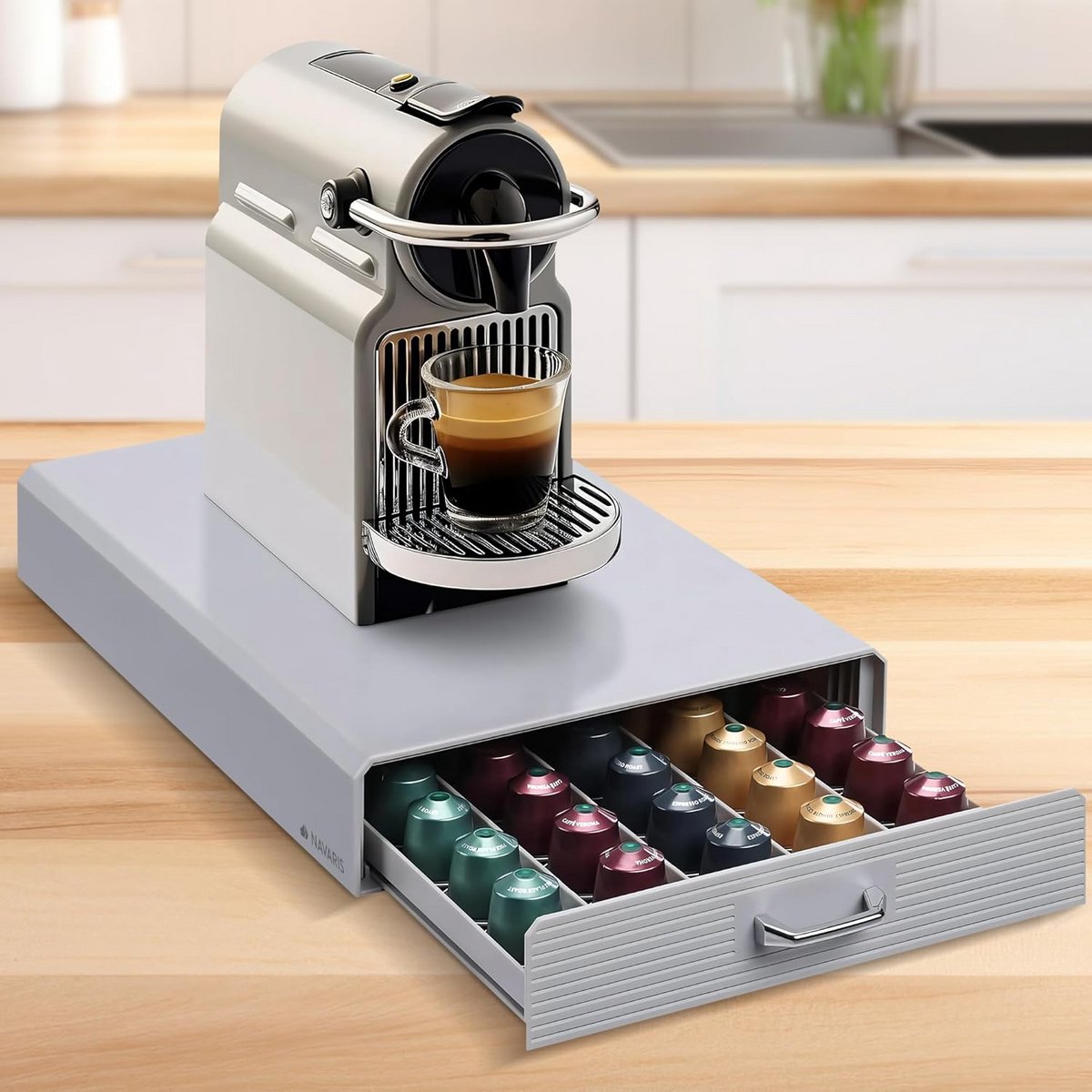Capsulehouder voor koffiecups - Cuphouder met lade - Geschikt voor Dolce Gusto - aanrecht