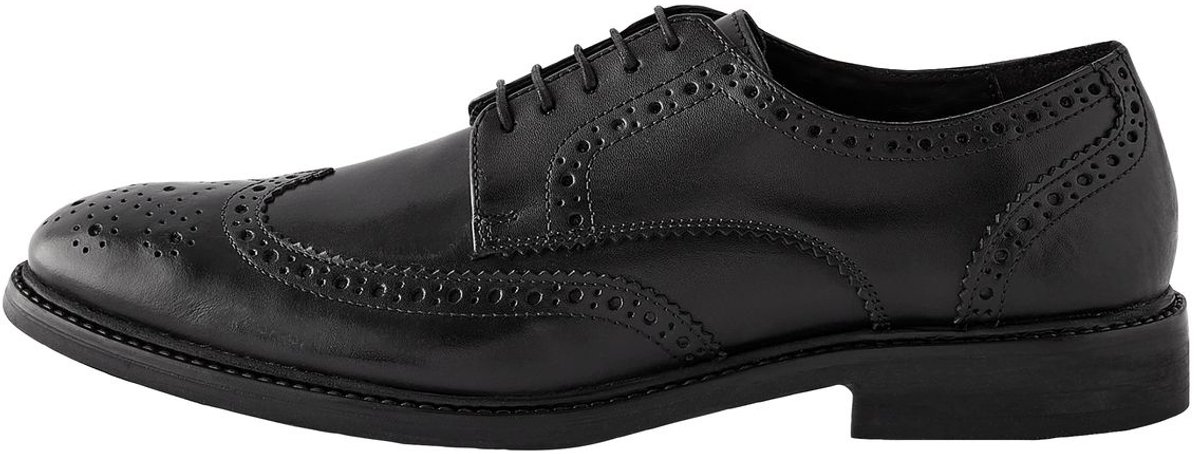 Next - Heren - Leren Derby-schoenen - Zwart