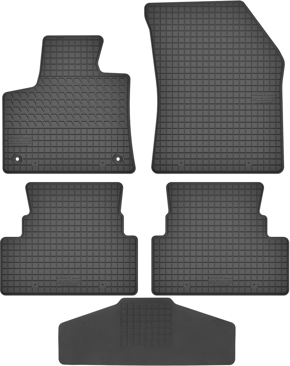 Max-Dywanik Serie - Rubber Automatten - Voor Opel Grandland X - 2017 - Extra Versterkt