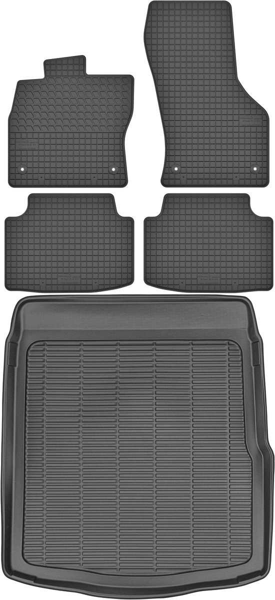 Max-Dywanik Serie - Automatten en Baggageruimmat - Volkswagen Passat B8 - 2014+ - Zwarte Kleur