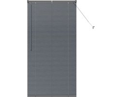 vidaXL - Venetiaanse - jaloezie - Donkergrijs - 175 - x - 85 - cm - 25 - mm - Aluminium