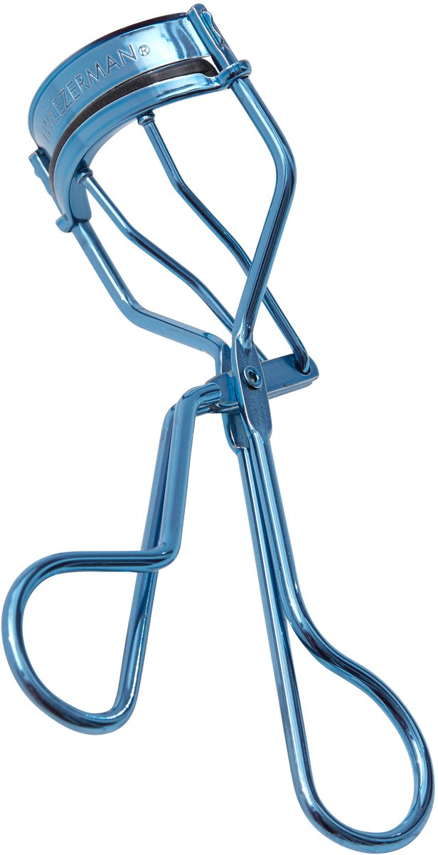 Tweezerman Bell Bottom Blue Wimperkruller – Professionele Eyelash Curler Voor Lange, Perfecte Krul - Comfortabel Handvat & Precisiebladen - Voor Nauwkeurig Krullen Van Wimpers - Duurzame Make-up Tool