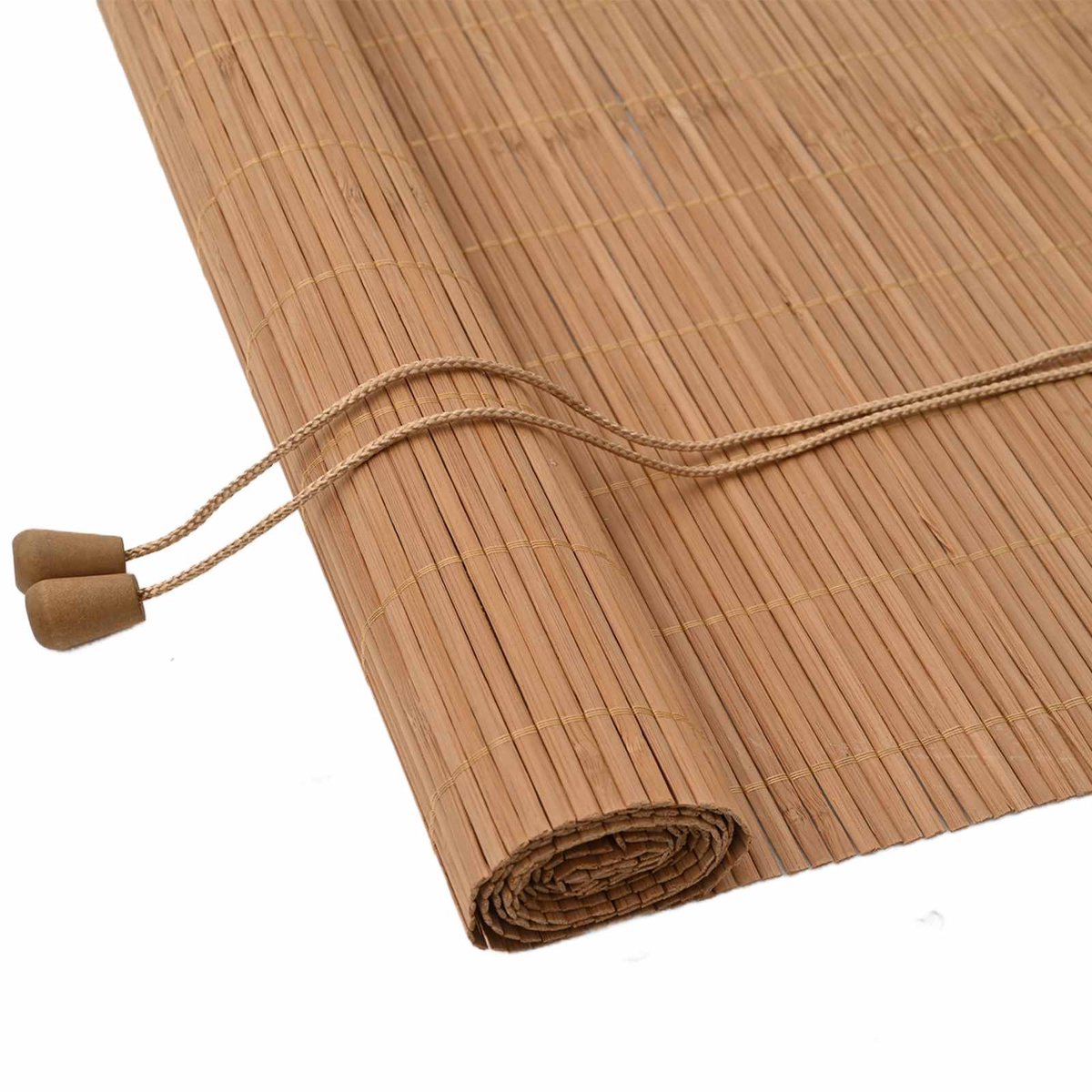 vidaXL - Rolgordijn - Bruin - 60 - x - 160 - cm - Bamboe