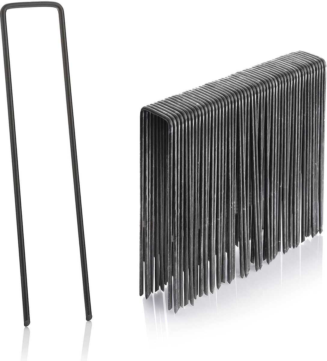 U-vormige Tuinankers - Robuuste Stalen Haringen - 150 mm x 25 mm x 2,9 mm