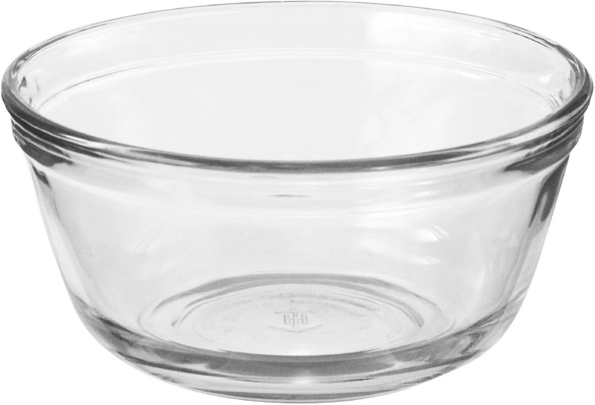 Grote Glazen Mengkom 2,5 Liter - Beslagkom van Gehard Glas