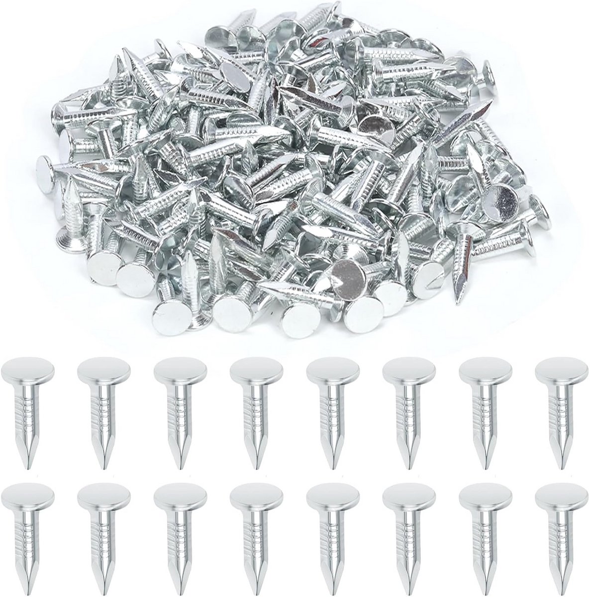 300x Dakleer Nagels 3/4 Inch - Gegalvaniseerd voor Dakbedekking en Isolatie