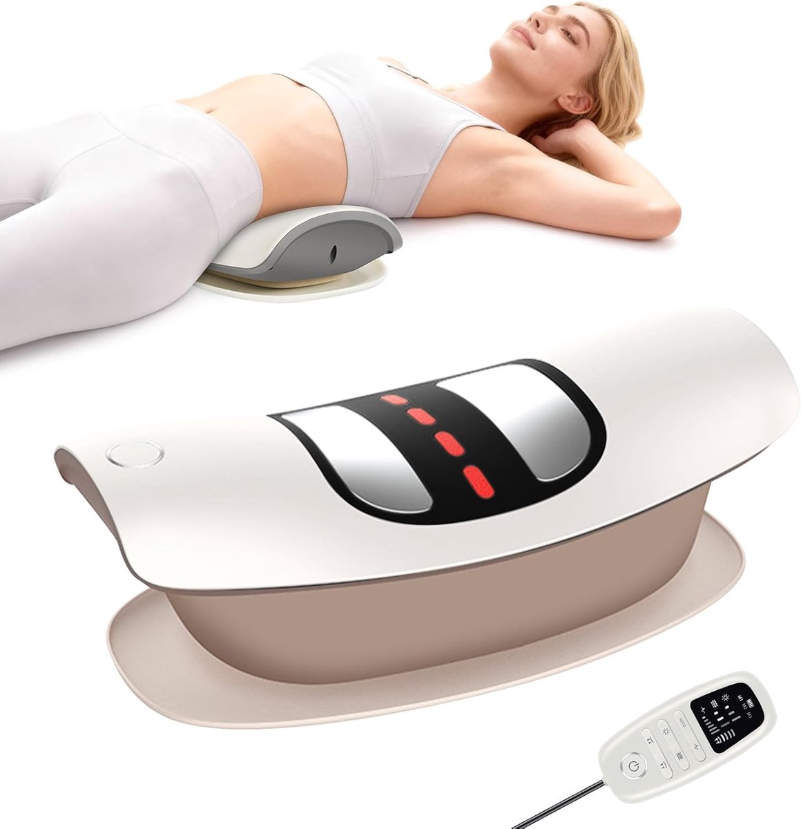 Elektrische Rugmassage Apparaat met Warmte en Vibratie voor Lumbale Ondersteuning