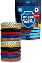 Active Era Adventure Muggenwerende Armbanden – 12 stuks met gemengde kleuren
