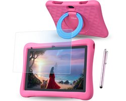 WiseQ Kids Tablet 10 inch Kindertablet – Tablet voor Kinderen – Tablet Kids – 6000 mAh - 160GB – Ouderlijk Toezicht – Android 15 – Roze – 2026 Model